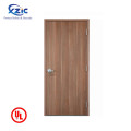 PVC wood Fire door certified price of fire rated door wooden fire door